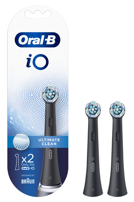 ORALB POWER REFILL IO ULTIMATE CLEAN BLACK 2 PEZZI - Farmafamily.it
