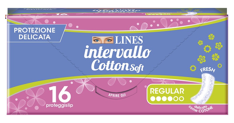 PROTEGGISLIP LINES INTERVALLO COTTON SOFT FRESH DISTESI 16 PEZZI - Farmafamily.it