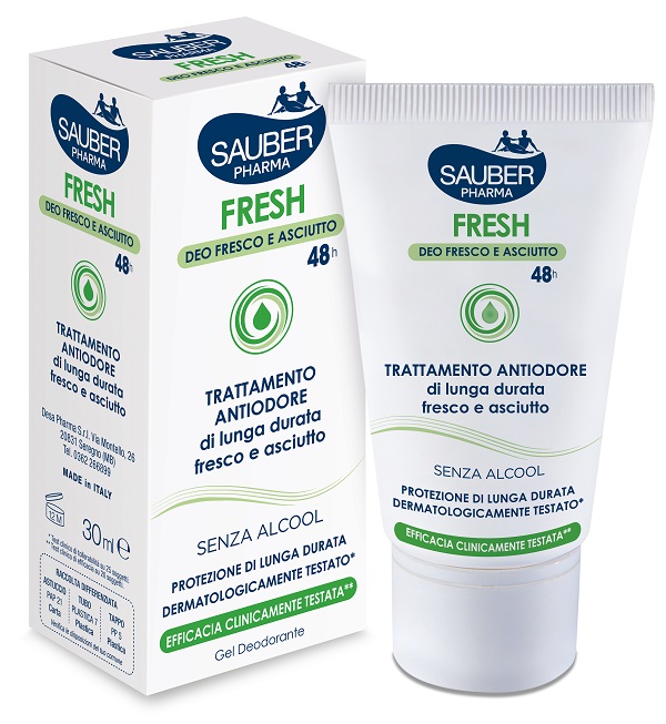SAUBER FRESH DEODORANTE GEL ASTUCCIO 30 ML - Farmafamily.it