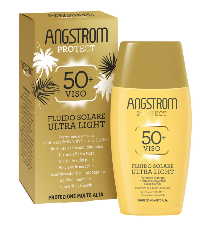 ANGSTROM FLUIDO SOLARE VISO ULTRA LIGHT SPF 50+ 40 ML - Farmafamily.it
