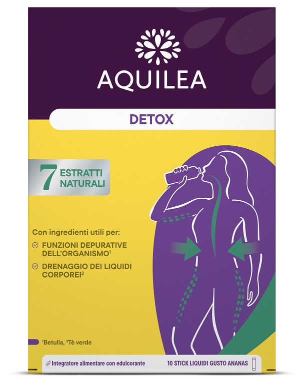 AQUILEA DETOX 10 STICK DA 15 ML CON EDULCORANTI - Farmafamily.it