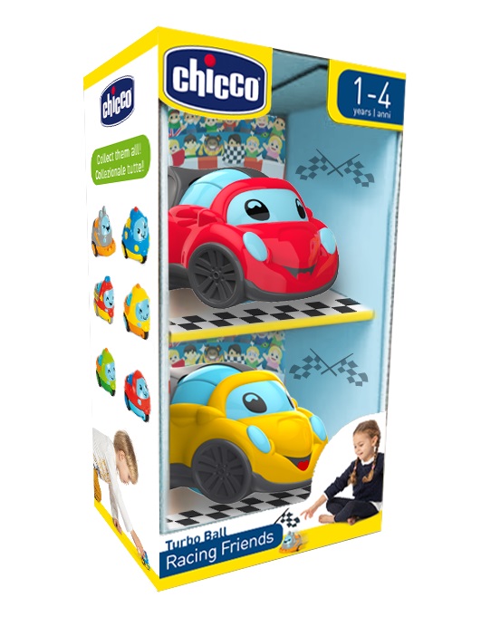 CHICCO GIOCO TURBO BALL - RACING FRIENDS - Farmafamily.it