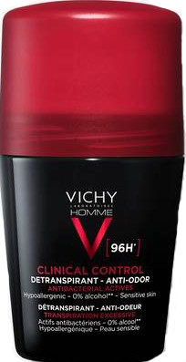 VICHY HOMME DEODORANTE CLINICAL CONTROL 96H ROLL 50 ML - Farmafamily.it