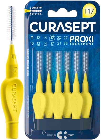 CURASEPT PROXI T17 GIALLO/YELLOW 6 PEZZI - Farmafamily.it