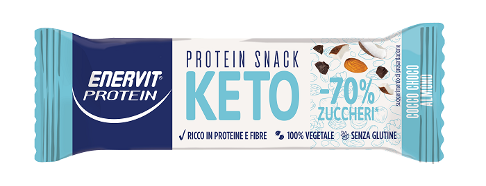 ENERVIT PROTEIN KETO SNACK COCCO CHOCO ALMOND 35 G - Farmafamily.it
