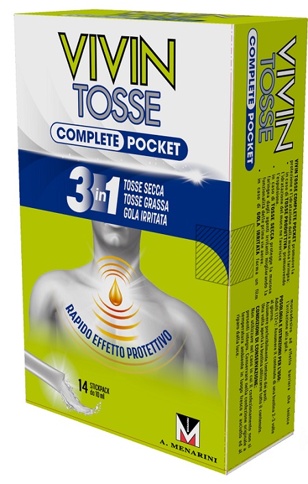 VIVIN TOSSE POCKET 14 STICK PACK SCIROPPO 10 ML - Farmafamily.it