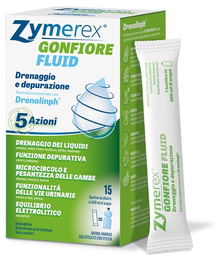 ZYMEREX GONFIORE FLUID 15 BUSTINE - Farmafamily.it