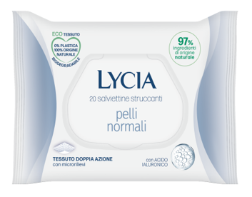 LYCIA SALVIETTINE STRUCCANTI PELLI NORMALI 20 PEZZI - Farmafamily.it