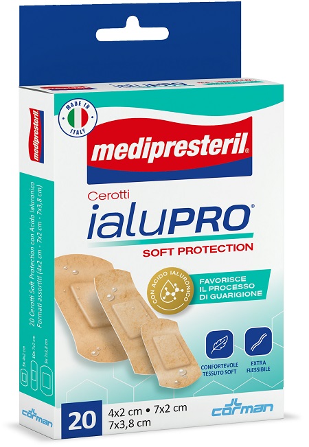 MEDIPRESTERIL CEROTTI IALUPRO SOFT PROTECTION 3 FORMATI ASSORTITI 20 PEZZI - Farmafamily.it