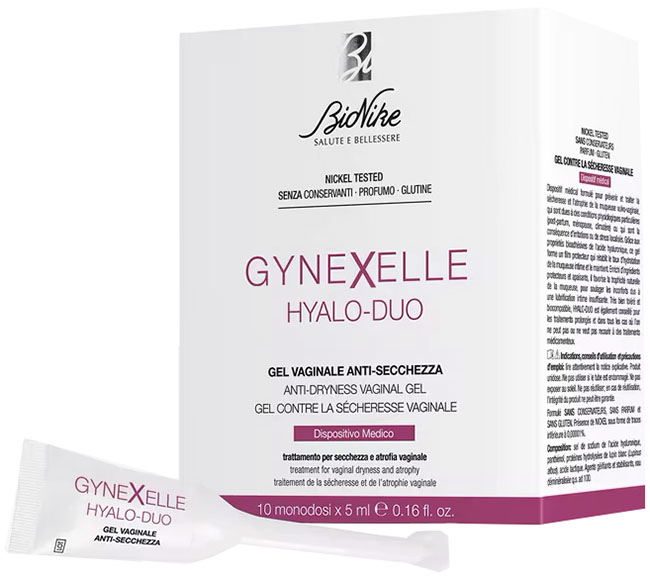 GYNEXELLE HYALO-DUO GEL VAGINALE ANTI-SECCHEZZA 10 PEZZI DA 15 ML - Farmafamily.it