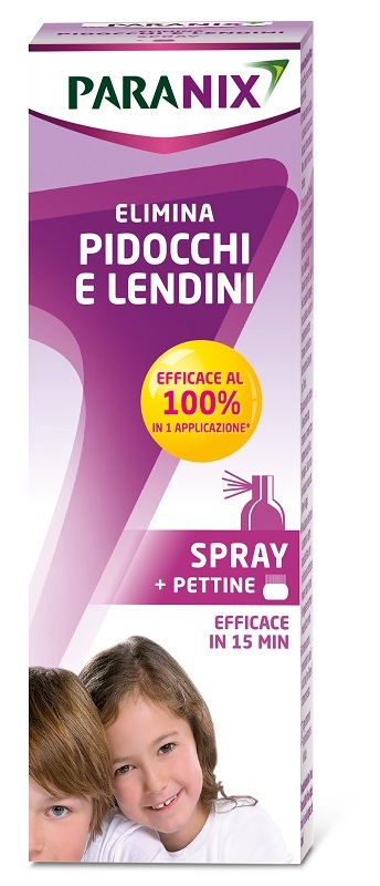PARANIX SPRAY TRATTAMENTO ANTIPEDICULOSI 100 ML + PETTINE REGOLAMENTO MDR - Farmafamily.it