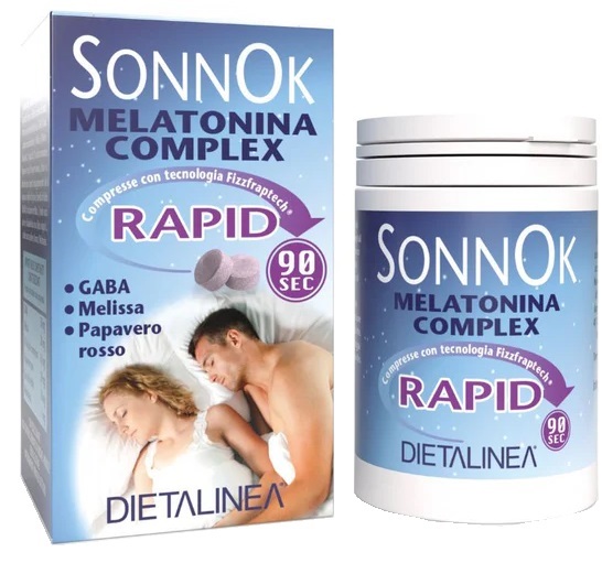 DIETALINEA SONNOK MELATONINA RAPID 60 COMPRESSA - Farmafamily.it