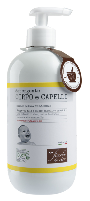 FIOCCHI DI RISO DETERGENTE CORPO/CAPELLI CAMOMILLA 400 ML - Farmafamily.it