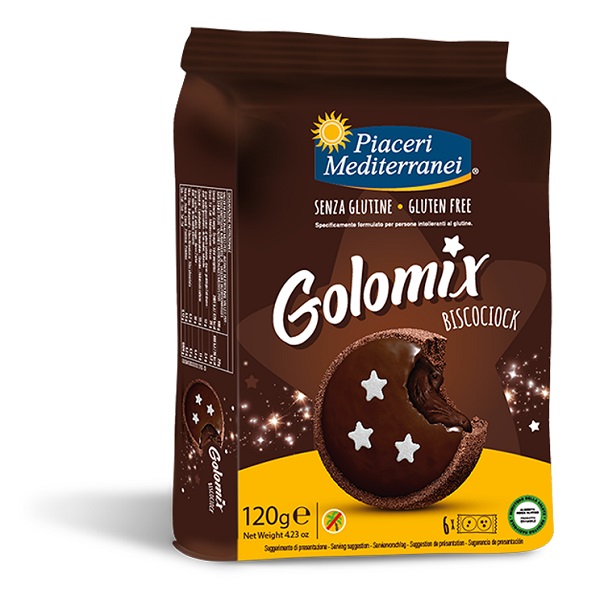 PIACERI MEDITERRANEI GOLOMIX BISCOCIOCK 6 PEZZI DA 20 G - Farmafamily.it