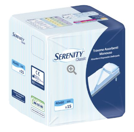 TRAVERSA SERENITY CLASSIC SUPER 40X60 CM 30 PEZZI - Farmafamily.it