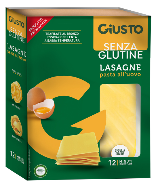 GIUSTO SENZA GLUTINE SFOGLIE LASAGNE 200 G - Farmafamily.it