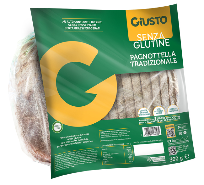 GIUSTO SENZA GLUTINE PAGNOTTELLA 300 G - Farmafamily.it
