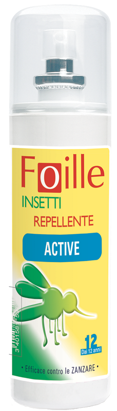 FOILLE INSETTI REPELLENTE ACTIVE 100 ML - Farmafamily.it