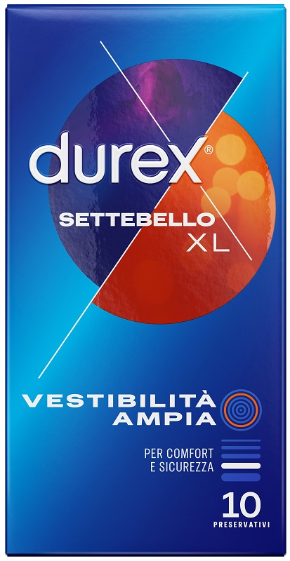 PROFILATTICO DUREX SETTEBELLO EXTRALARGE 10 PEZZI - Farmafamily.it