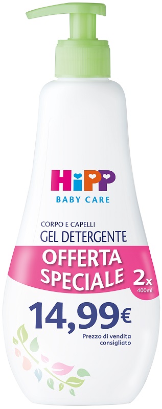 HIPP BABY CARE GEL DETERGENTE CORPO CAPELLI 400 ML - Farmafamily.it