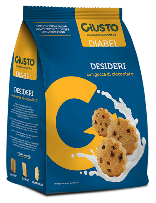 GIUSTO DIABEL BISCOTTO DESIDERI 150 G - Farmafamily.it