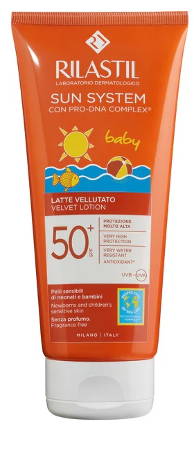 RILASTIL SUN SYSTEM BABY LATTE VELLUTO SPF50+ 250 ML - Farmafamily.it