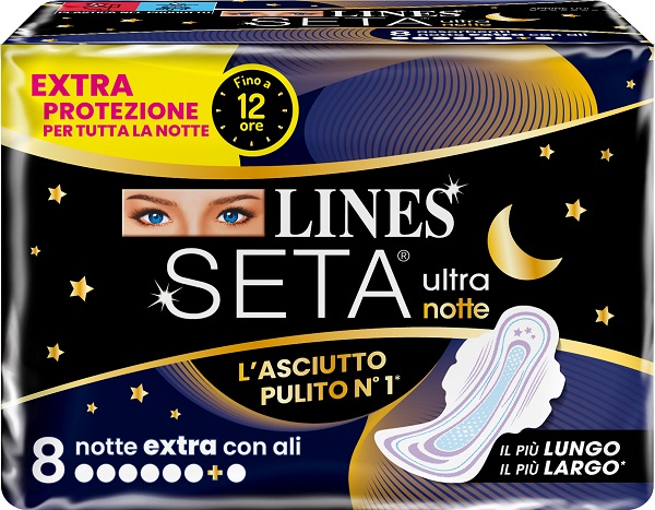 LINES SETA ULTRA ASSORBENTI EXTRA DWCT 8 PEZZI - Farmafamily.it