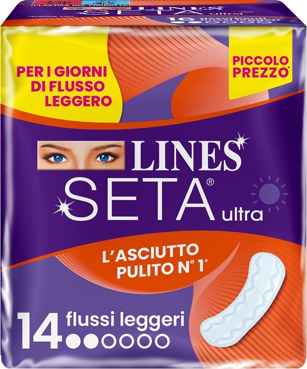 LINES SETA ULTRA ASSORBENTI LEGGERO DWCT 14 PEZZI - Farmafamily.it