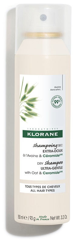 KLORANE SHAMPOO SECCO EXTRA DELICATO AVENA&CERAMIDE TUTTI I TIPI DI CAPELLI SPRAY 150 ML - Farmafamily.it