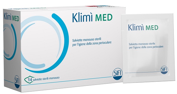 KLIMI' MED DETERGENTE PERIOCULARE 14 SALVIETTINE STERILI MONOUSO - Farmafamily.it