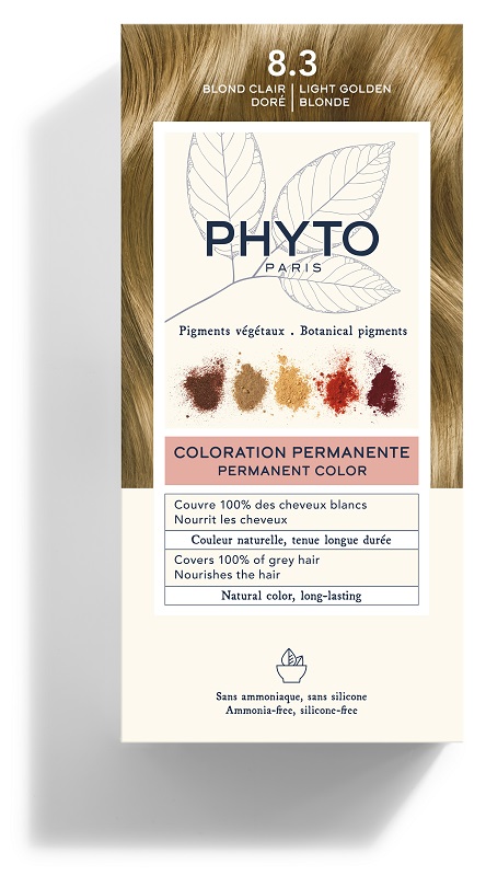 COLOR KIT 8,3 BIONDO CHIARO DORATO LATTE RIVELATORE 50 ML + CREMA COLORANTE 50 ML + MASCHERA PROTETTIVA COLORE 12 ML + GUANTI - Farmafamily.it