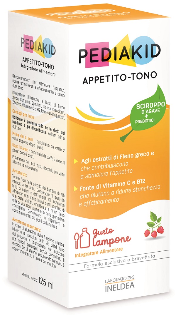PEDIAKID APPETITO E TONO SCIROPPO 125 ML - Farmafamily.it