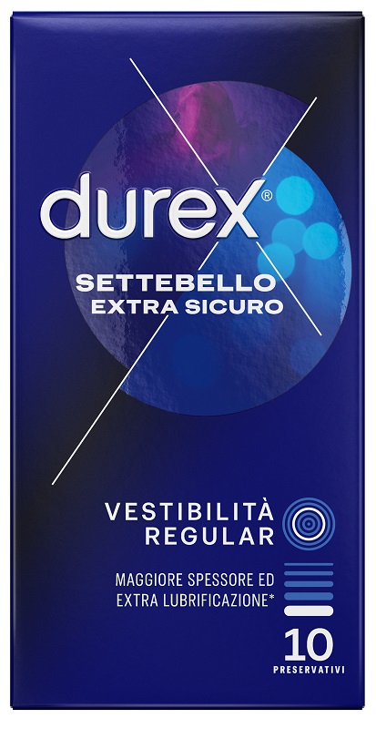 PROFILATTICO DUREX SETTEBELLO EXTRA SICURO 10 PEZZI - Farmafamily.it
