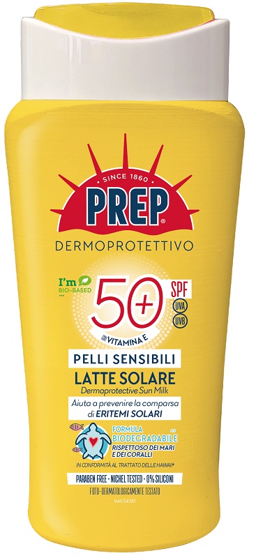 PREP LATTE SOLARE PELLI SENSIBILI SPF50+ ECO 200 ML - Farmafamily.it
