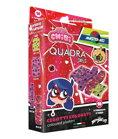 CEROTTO MASTER-AID QUADRA GIRLS LADY BUG ASSORTITI 18 PEZZI - Farmafamily.it
