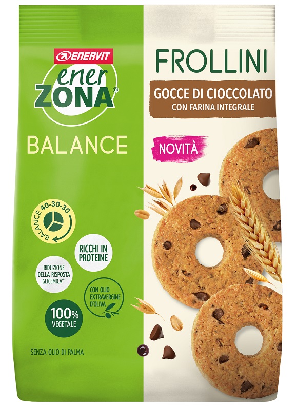 ENERZONA FROLLINI INTEGRALE GOCCE CIOCCOLATO 250 G - Farmafamily.it