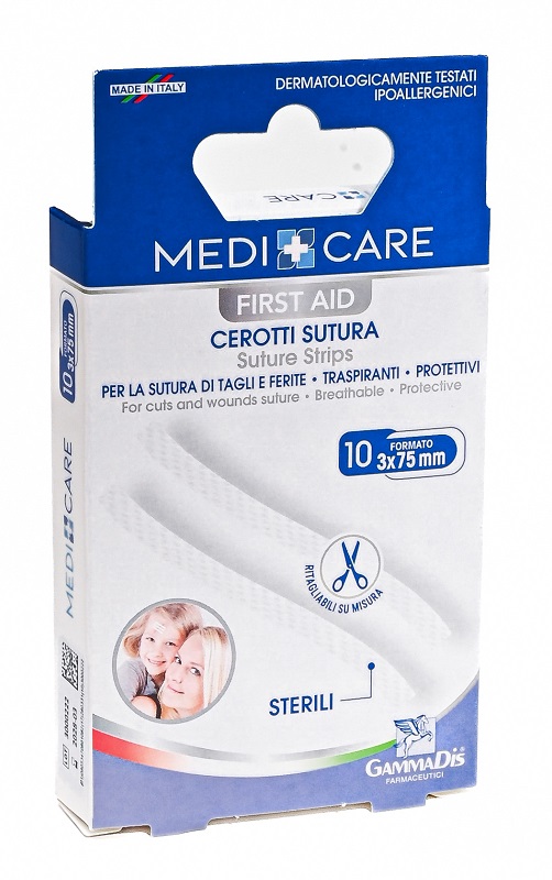 CEROTTO MEDICARE SUTURA STERILI 10 PEZZI - Farmafamily.it