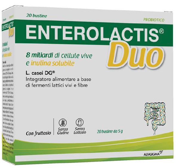 ENTEROLACTIS DUO INULINA 20 BUSTINE 5 G - Farmafamily.it