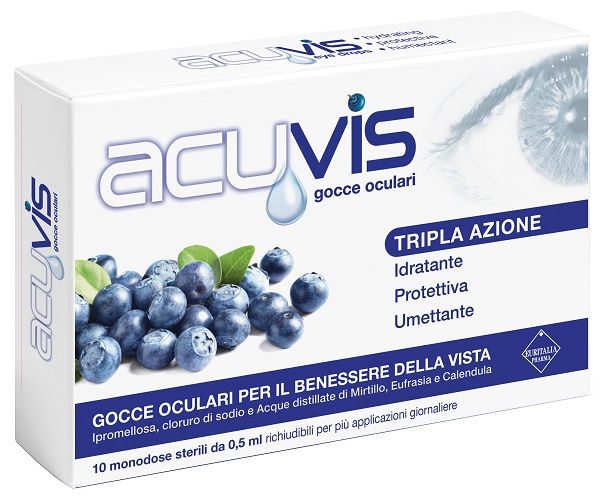 GOCCE OCULARI ACUVIS 10 FLACONCINI 0,5 ML - Farmafamily.it