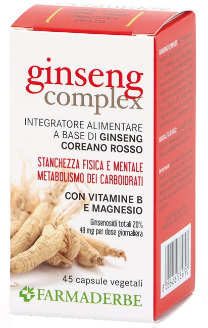 GINSENG COMPLEX 45 CAPSULE VEGETALI - Farmafamily.it
