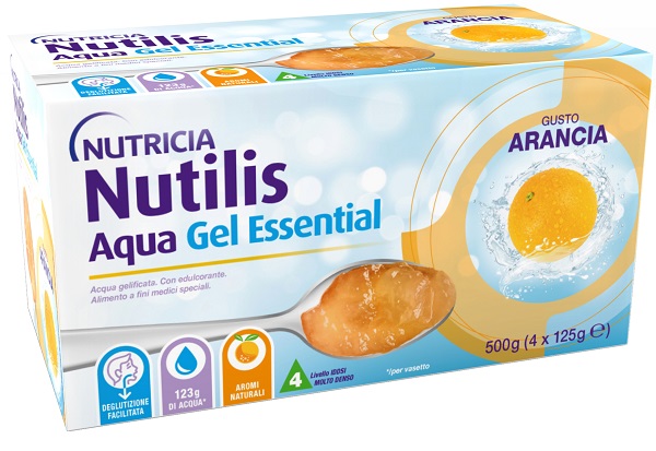 NUTILIS AQUA GEL ARANCIA 4 PEZZI DA 125 G - Farmafamily.it