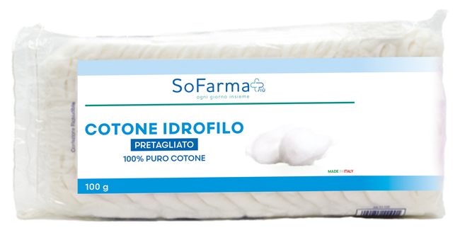 COTONE IDROFILO PRETAGLIATO 100 G SOFARMAPIU' - Farmafamily.it