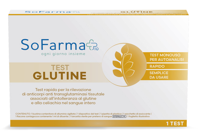 TEST AUTODIAGNOSTICO GLUTINE SOFARMAPIU' - Farmafamily.it