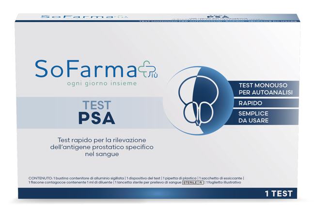 TEST AUTODIAGNOSTICO PSA SOFARMAPIU' - Farmafamily.it