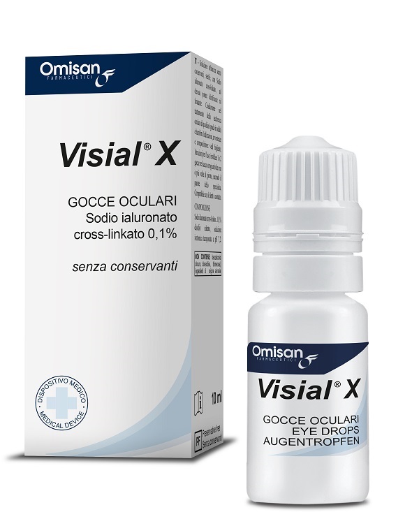GOCCE OCULARI VISIAL X ACIDO IALURONICO CROSS-LINKATO 0,1% 10 ML - Farmafamily.it