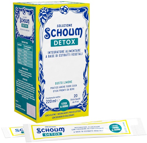 SOLUZIONE SCHOUM DETOX 20 STICK - Farmafamily.it