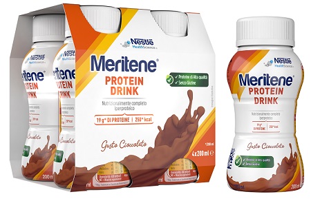 MERITENE DRINK CIOCCOLATO 4 PEZZI DA 200 ML - Farmafamily.it