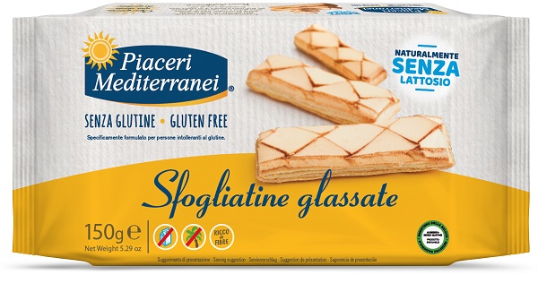 PIACERI MEDITERRANEI SFOGLIATINE GLASSATE 150 G - Farmafamily.it