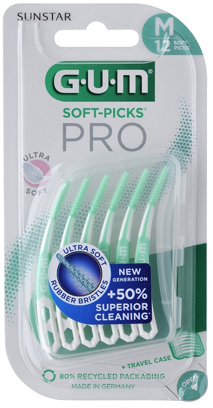 GUM SOFT PICK PRO MEDIUM 12 PEZZI - Farmafamily.it