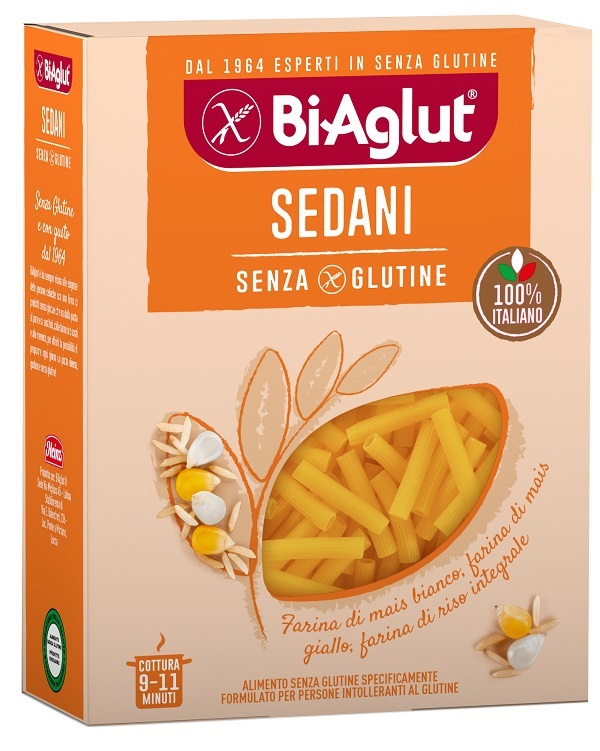 BIAGLUT PASTA SENZA GLUTINE SEDANI 400 G - Farmafamily.it